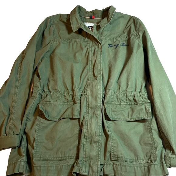 Tommy Hilfiger Women's Size Medium Cargo Snap Front and Zip Green Front Pockets - Picture 1 of 9